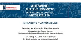 ISEK Lehe - TRW Klushof - Einladung Nachholtermin
